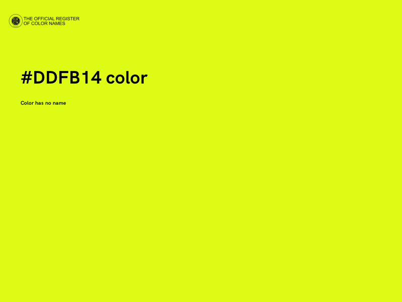 #DDFB14 color image