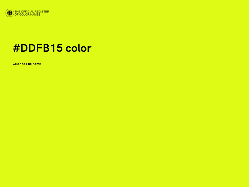 #DDFB15 color image