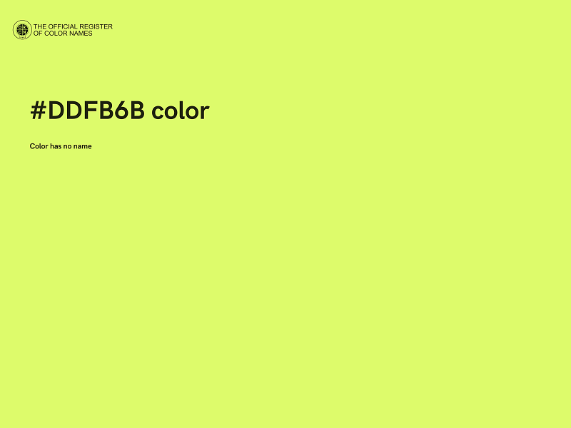 #DDFB6B color image