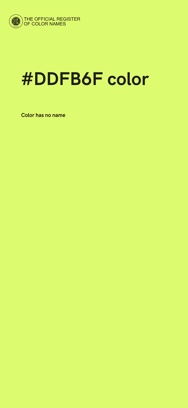 #DDFB6F color image