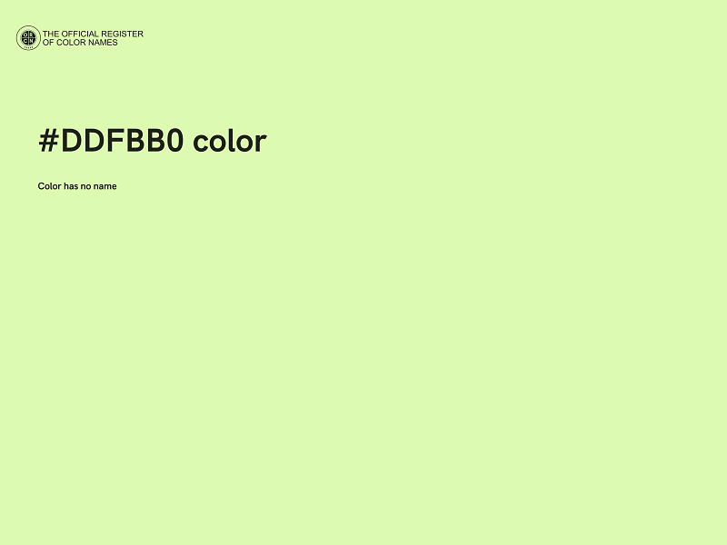 #DDFBB0 color image