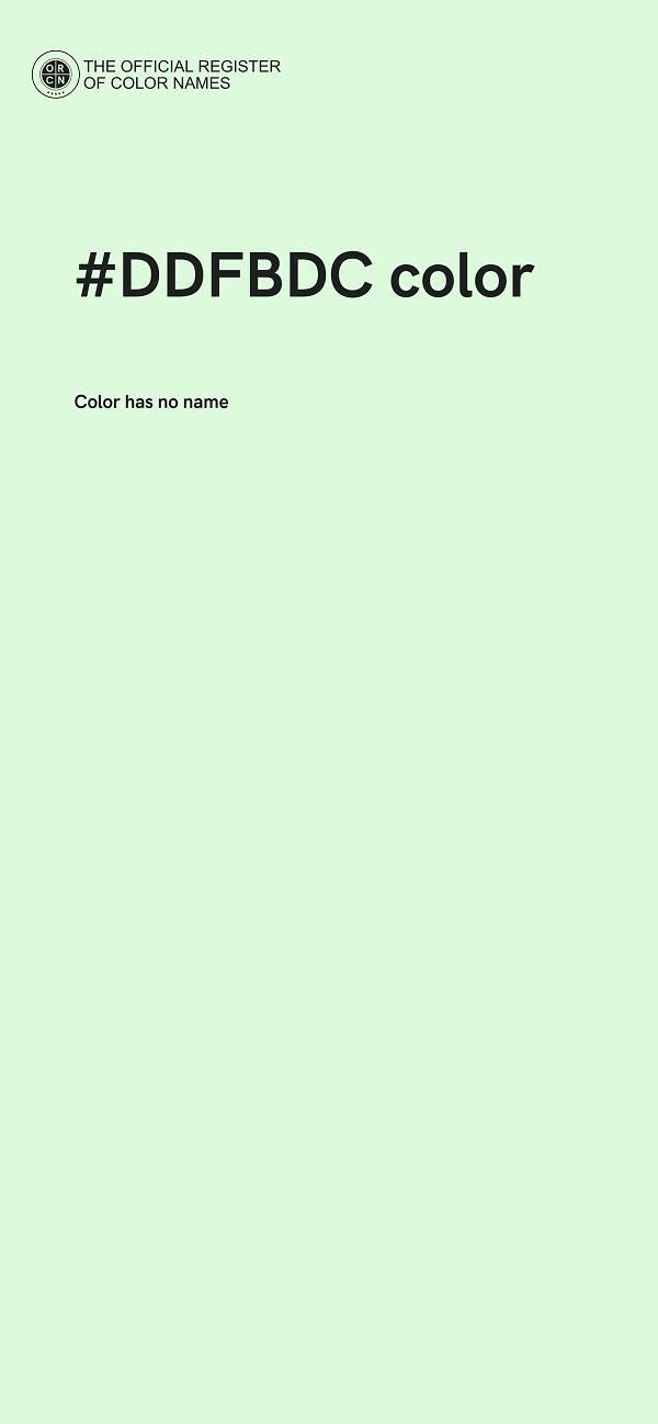 #DDFBDC color image