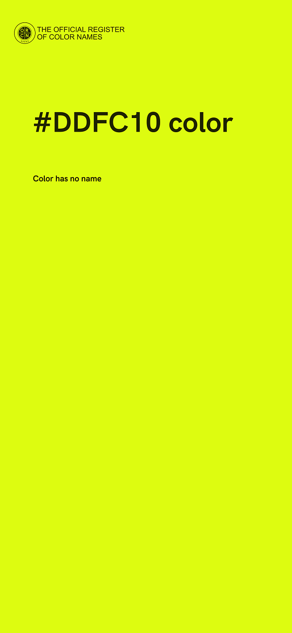 #DDFC10 color image