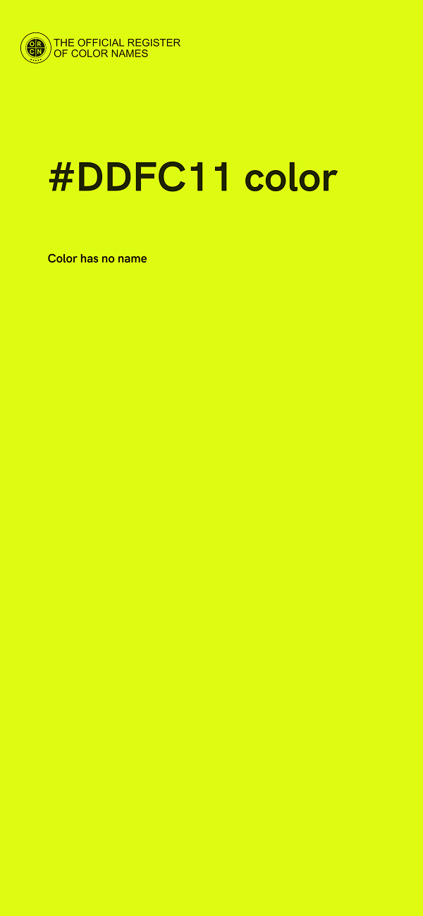 #DDFC11 color image