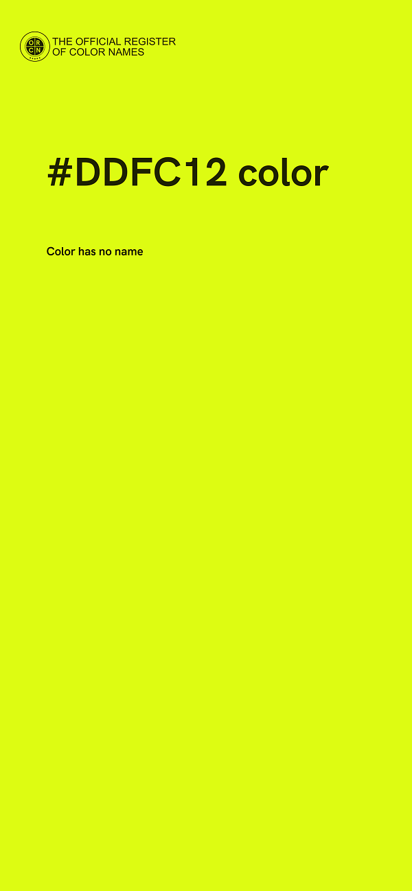 #DDFC12 color image
