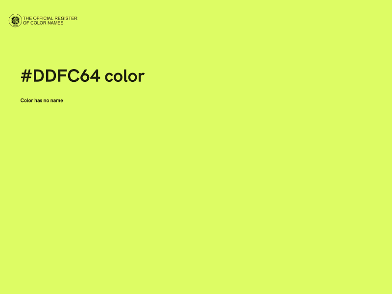 #DDFC64 color image