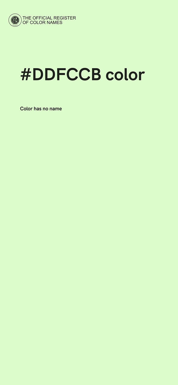 #DDFCCB color image