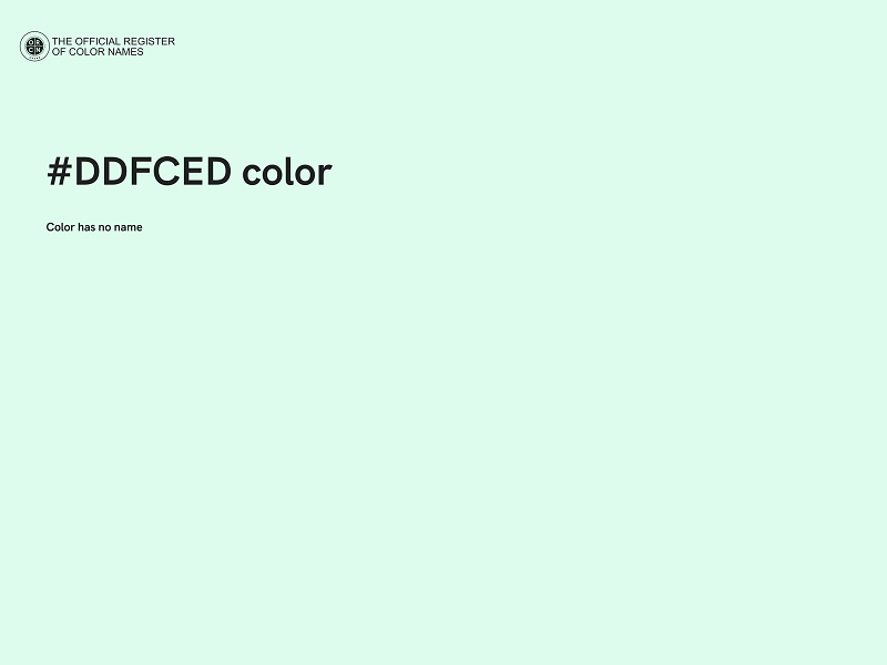 #DDFCED color image