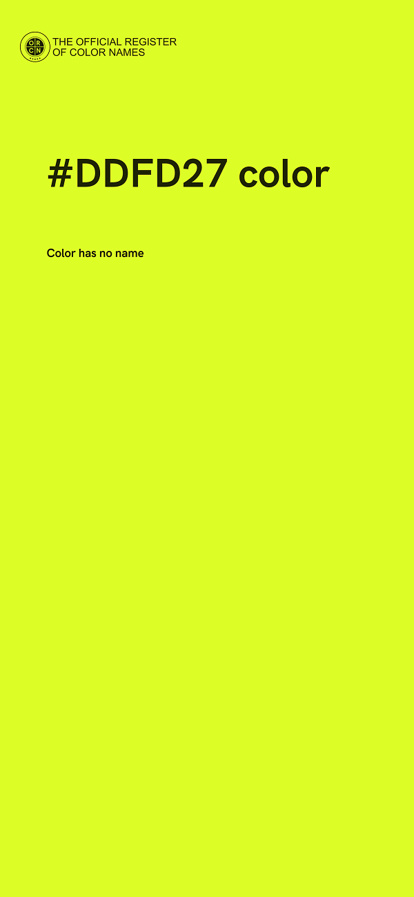 #DDFD27 color image