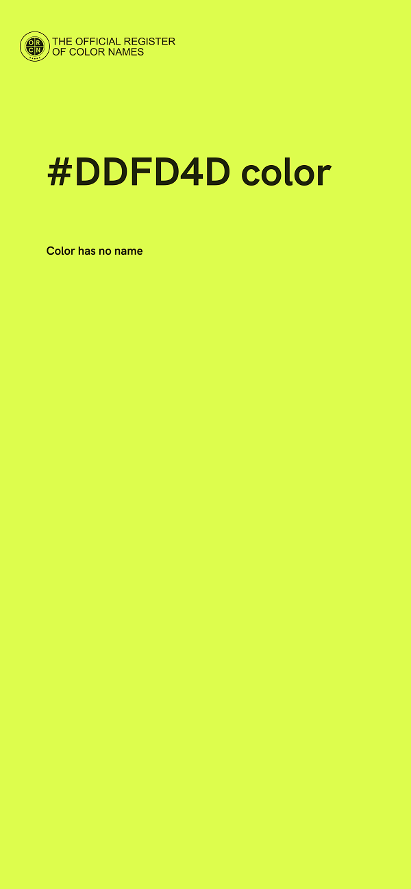 #DDFD4D color image