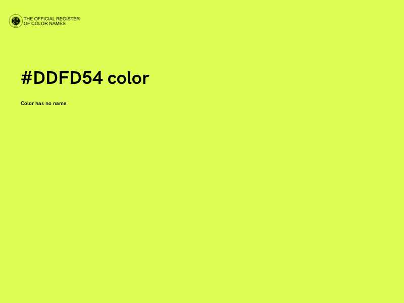 #DDFD54 color image