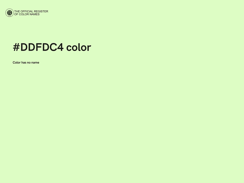 #DDFDC4 color image