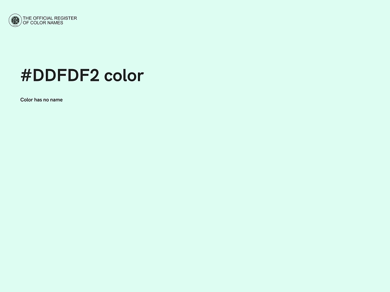 #DDFDF2 color image