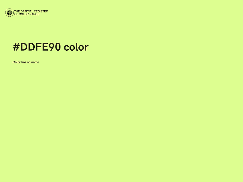 #DDFE90 color image