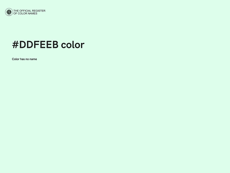 #DDFEEB color image