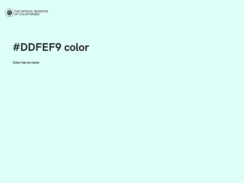 #DDFEF9 color image