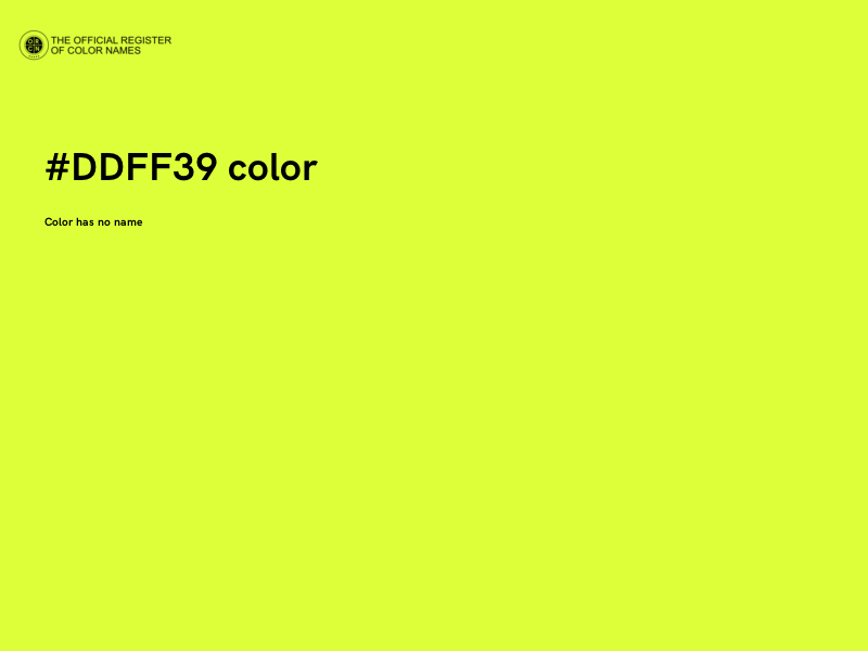 #DDFF39 color image