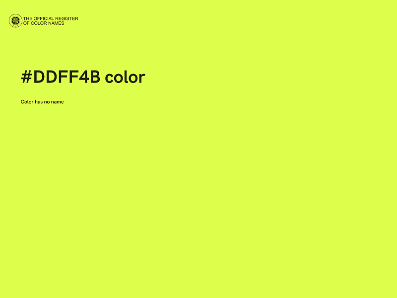 #DDFF4B color image