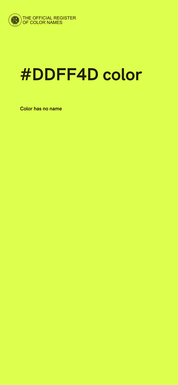 #DDFF4D color image