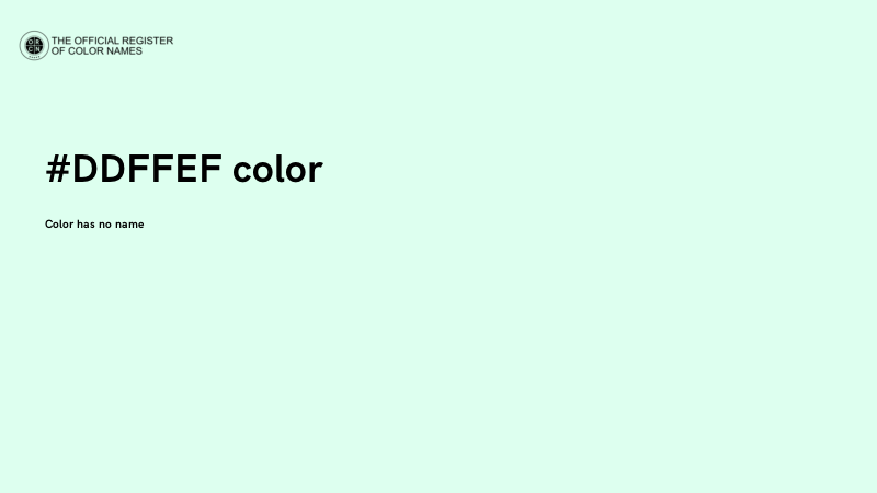 #DDFFEF color image