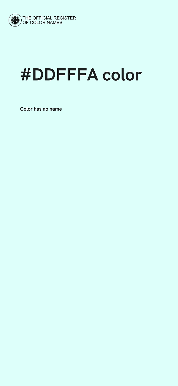 #DDFFFA color image