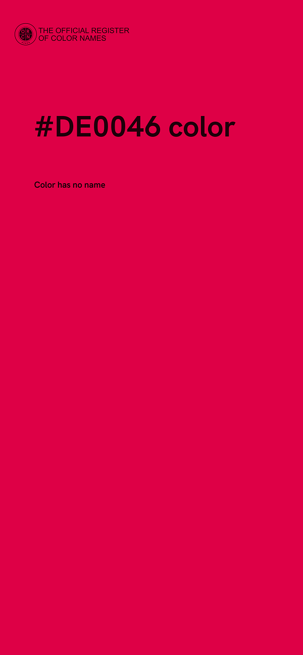 #DE0046 color image