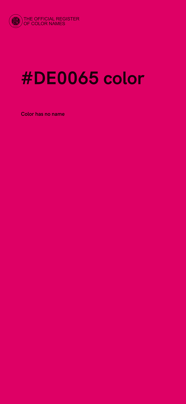 #DE0065 color image