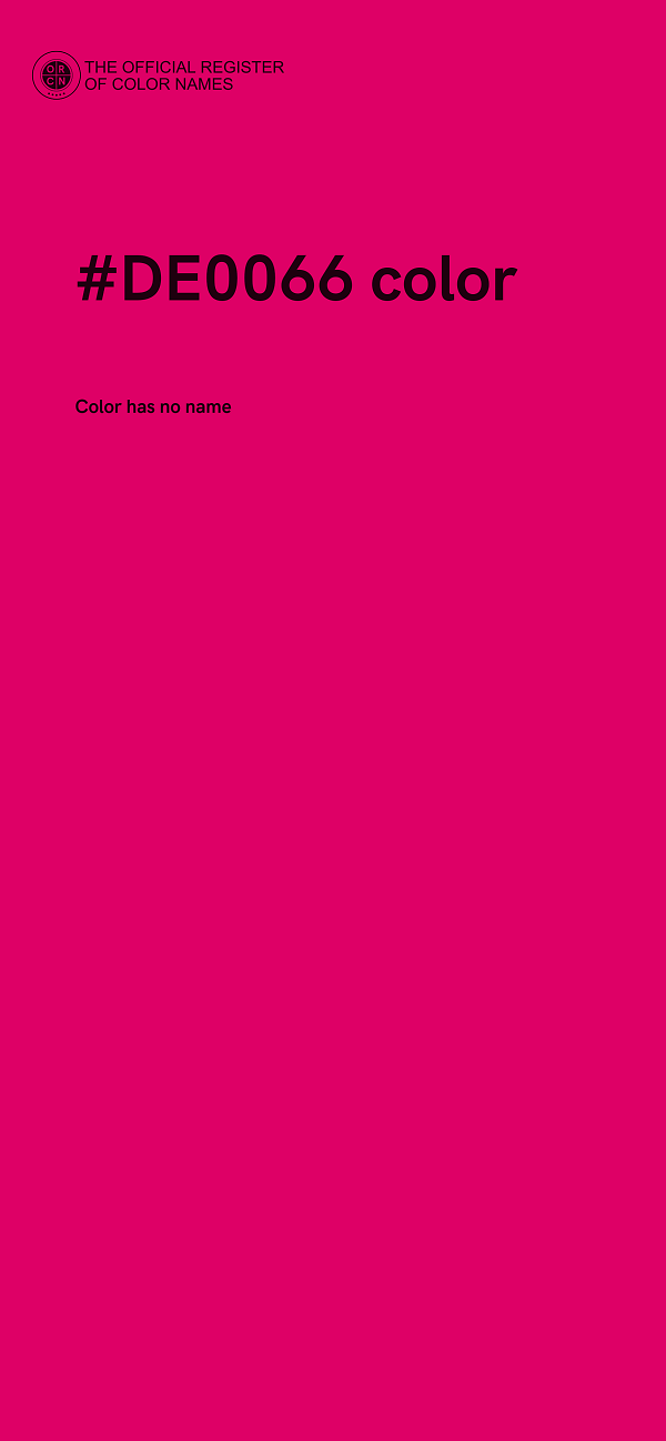 #DE0066 color image