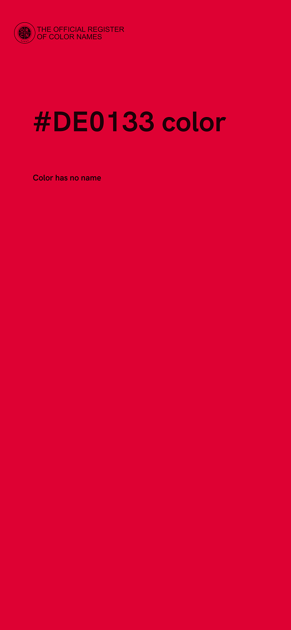 #DE0133 color image