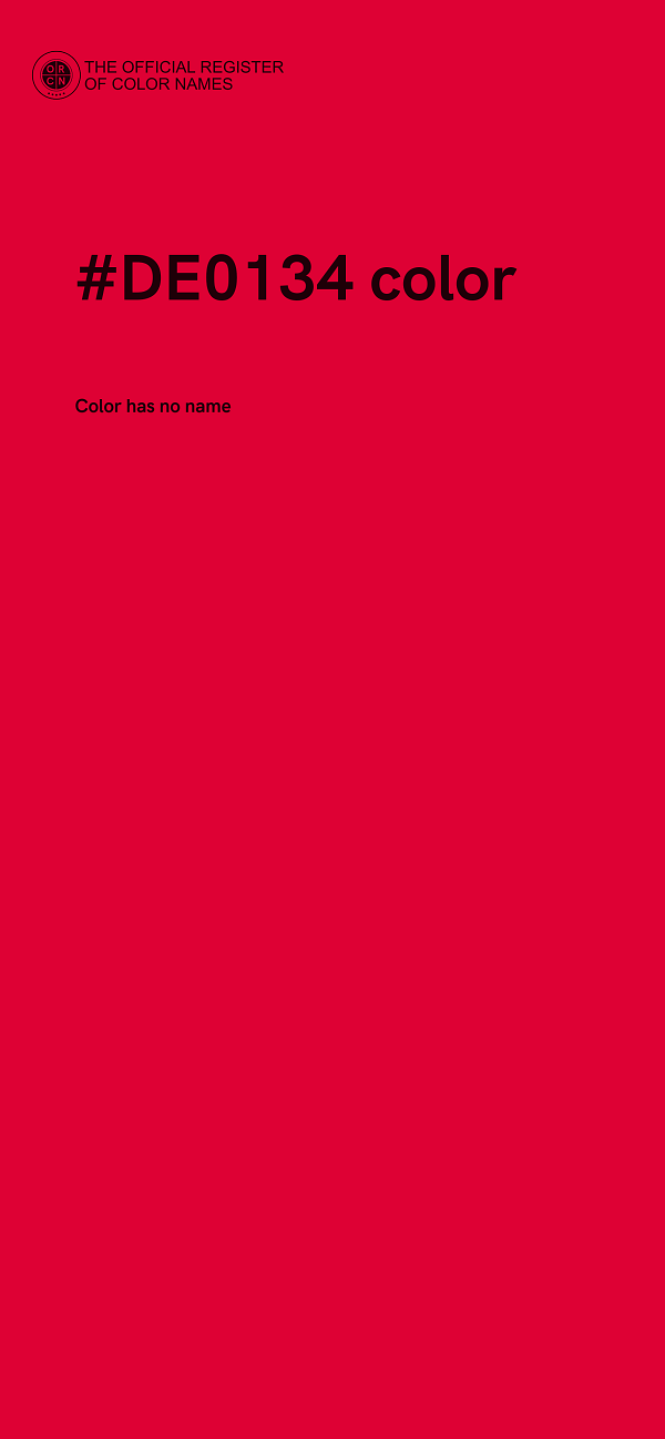 #DE0134 color image