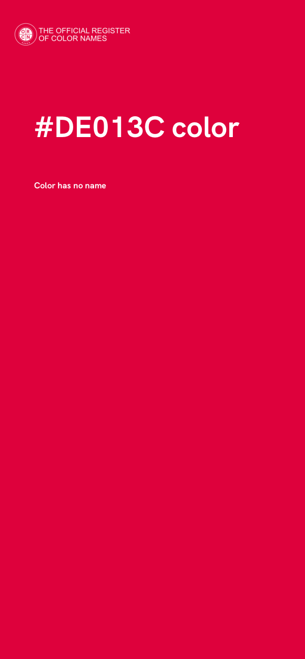 #DE013C color image