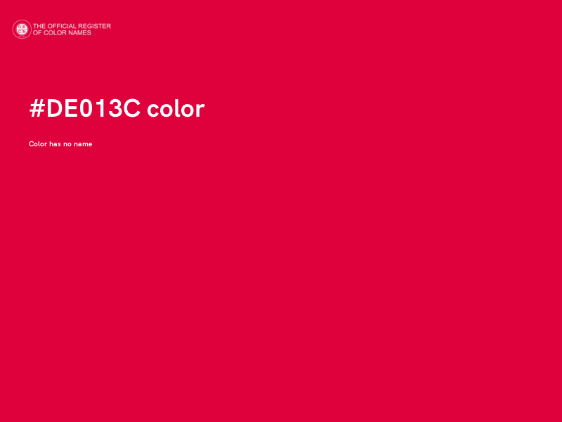 #DE013C color image