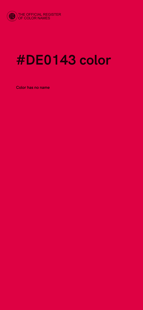 #DE0143 color image