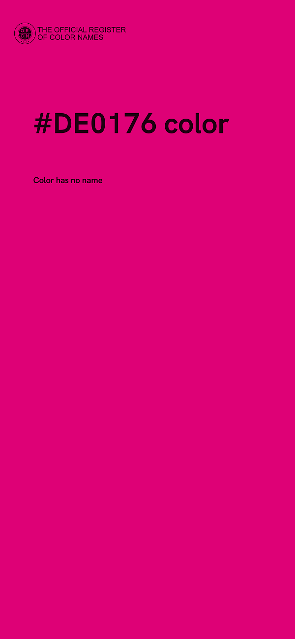 #DE0176 color image
