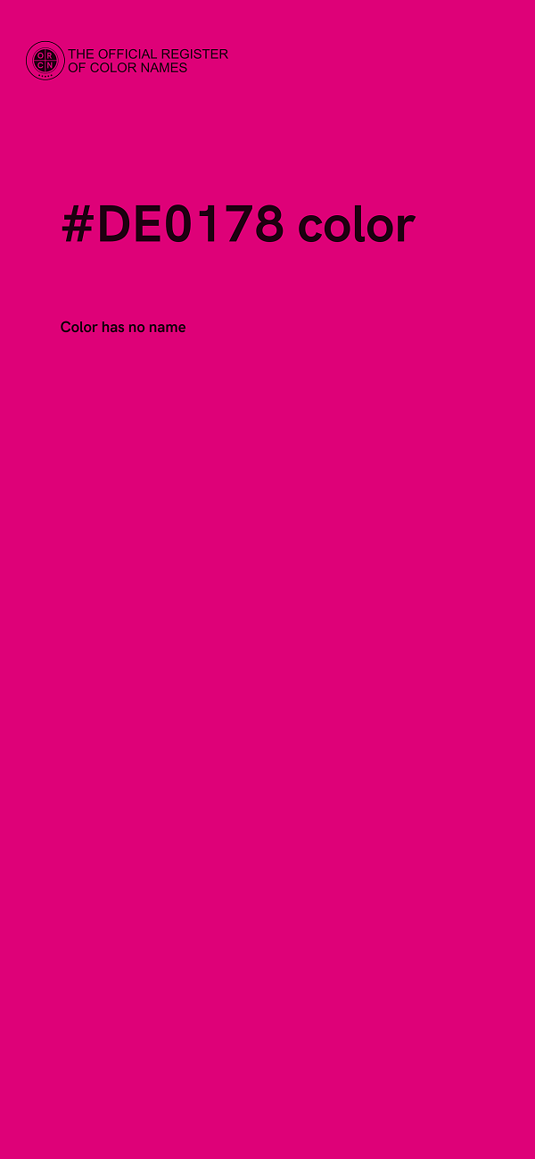#DE0178 color image