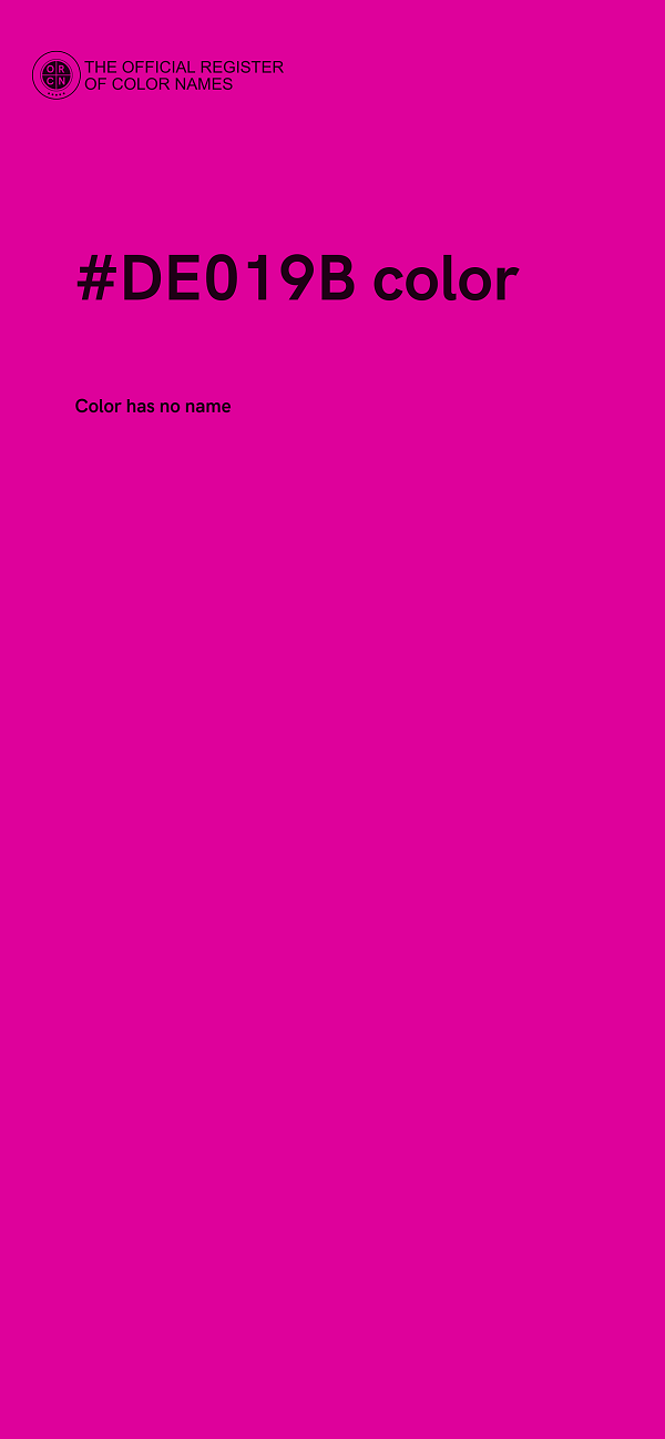 #DE019B color image