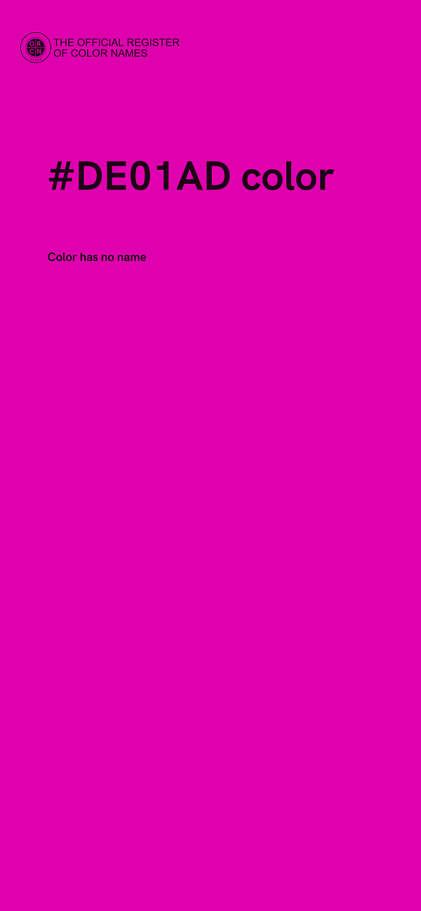 #DE01AD color image