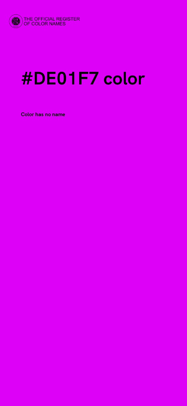 #DE01F7 color image