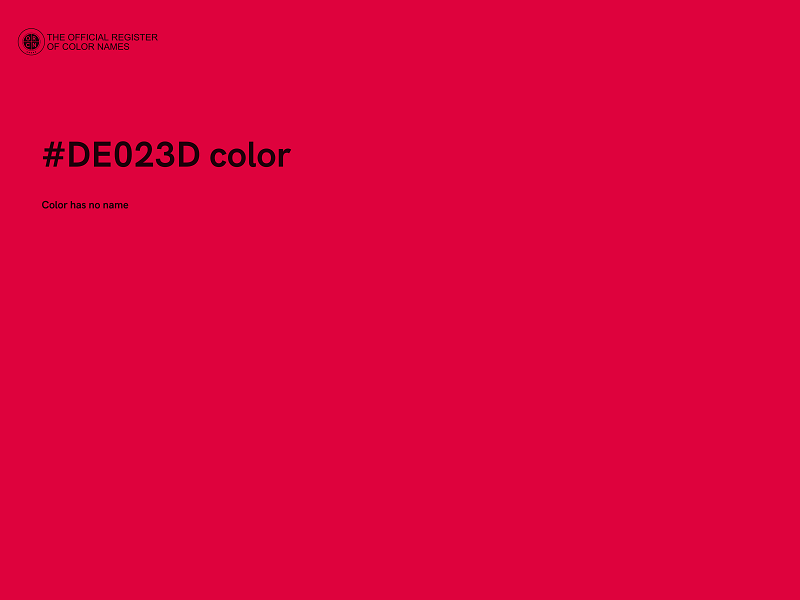 #DE023D color image