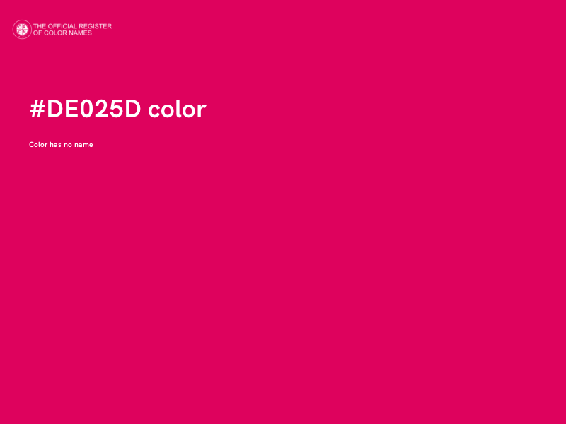 #DE025D color image