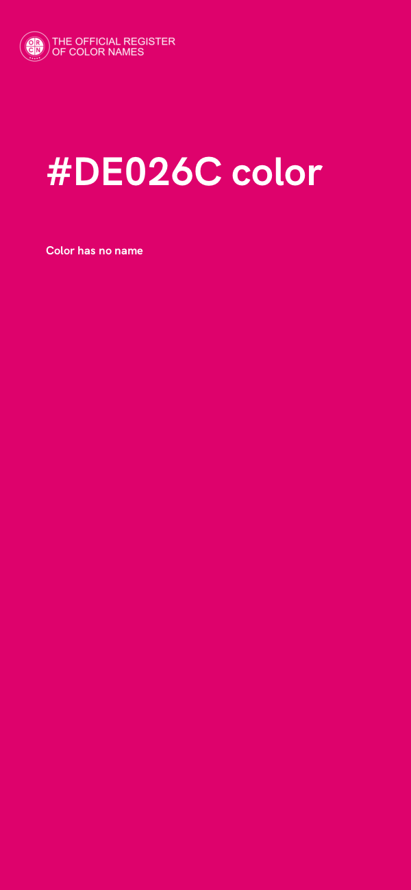 #DE026C color image