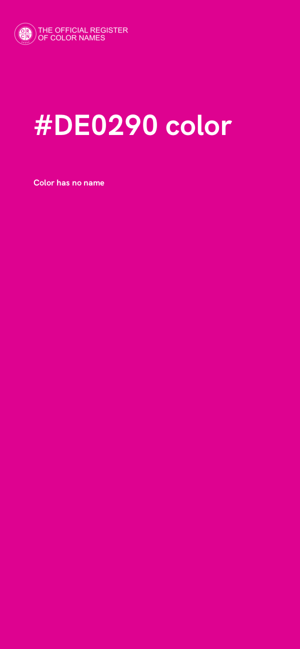#DE0290 color image