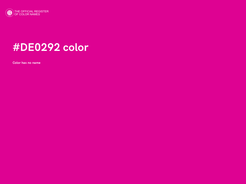 #DE0292 color image