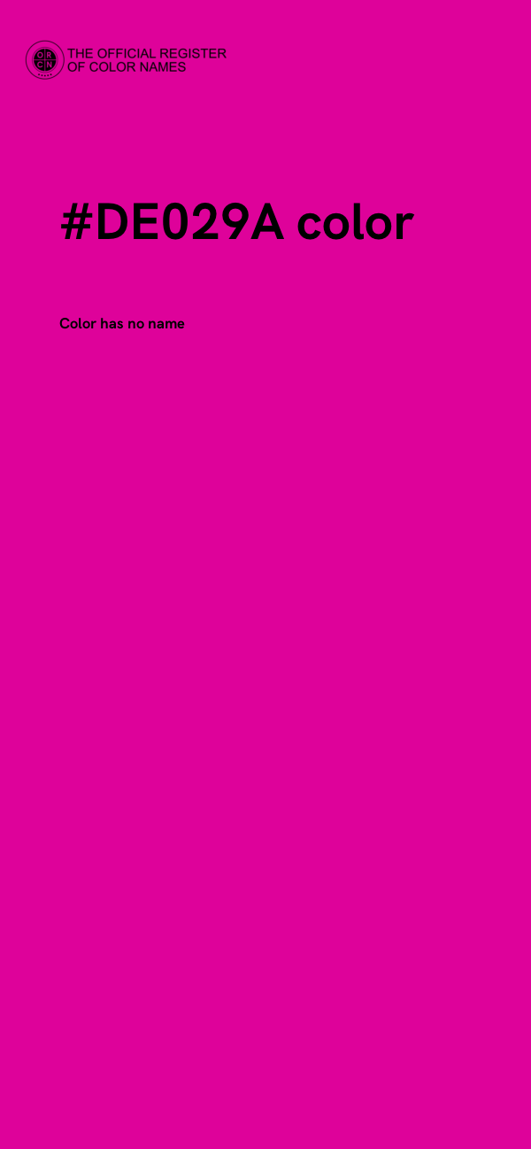 #DE029A color image
