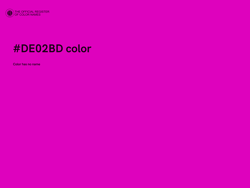 #DE02BD color image