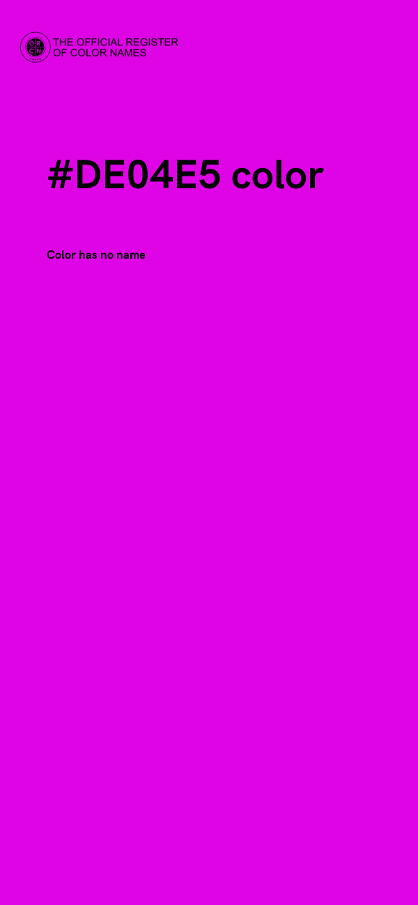#DE04E5 color image