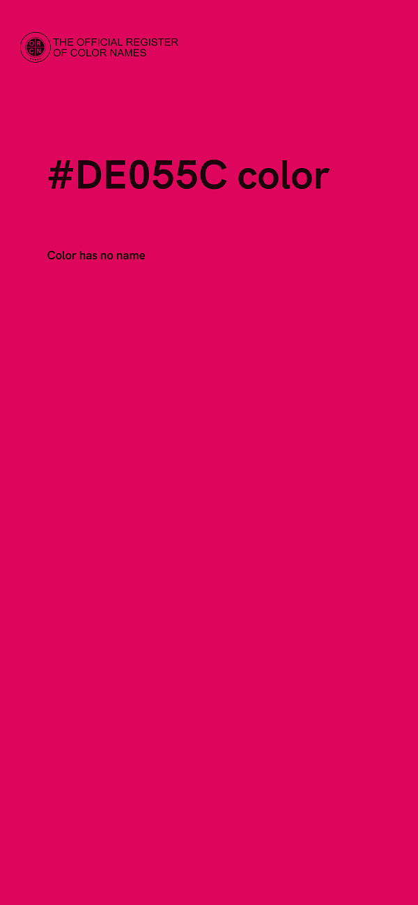 #DE055C color image