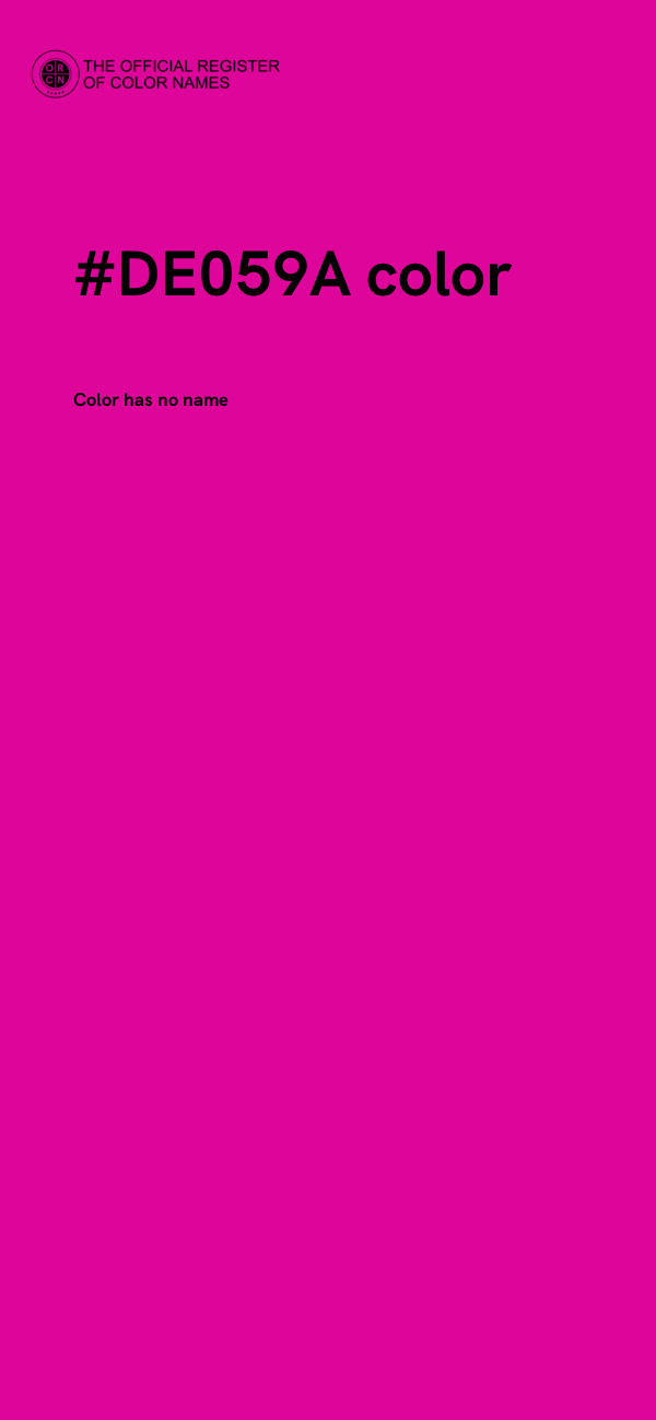 #DE059A color image
