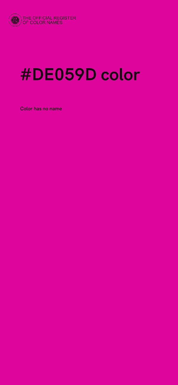 #DE059D color image