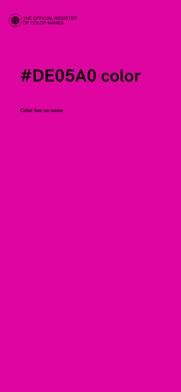 #DE05A0 color image